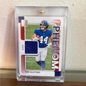 2024 Donruss Cam Skattebo Rookie Phenom Patch – Giants – RC